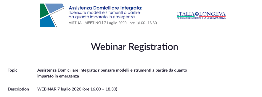 Assistenza Domiciliare Integrata: ripensare modelli e strumenti a partire da quanto imparato in emergenza